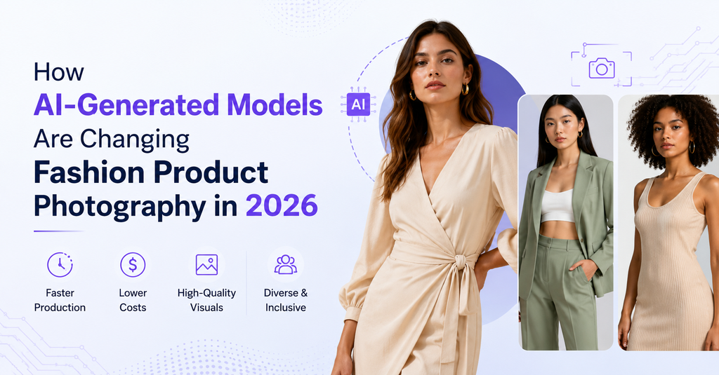 How AI-Generated Models Are Changing Fashion Product Photography in 2026  - Cover Image